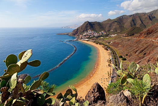 Las Teresitas Strand nahe Santa Cruz, Teneriffa