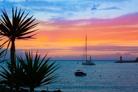 Sonnenuntergang am Port de Andratx, Mallorca