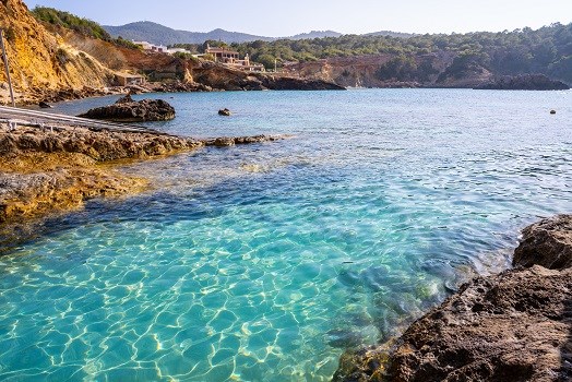 Bucht Cala Xarraca in Sant Joan de Labritja, Ibiza