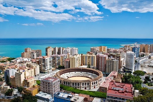 Stadtbild von Malaga, Spanien