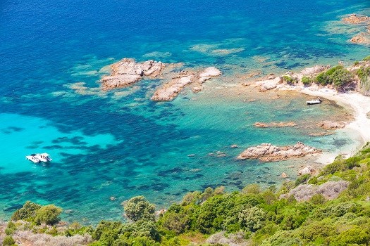 Insel Corsica, Cupabia Golf. Küstenlandschaft